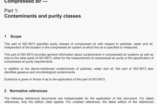 BS ISO 8573-1:2010 pdf download